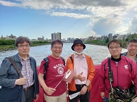 早慶レガッタ観戦応援