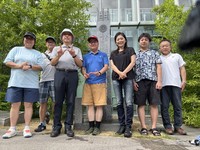 大隈重信候雉子橋邸跡記念碑清掃会